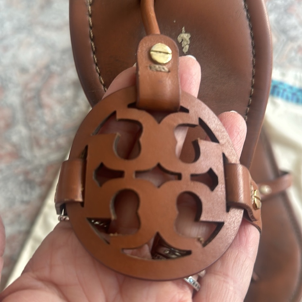Brown Tory Burch miller sandals